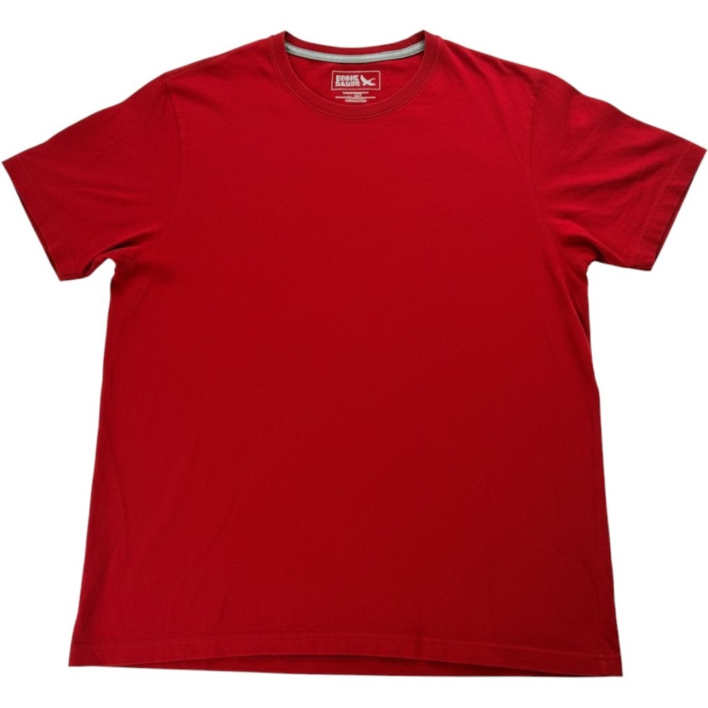 Eddie Bauer Classic Fit Crew Neck T-Shirt Mens 2XL Red Short Sleeve Basic Tee